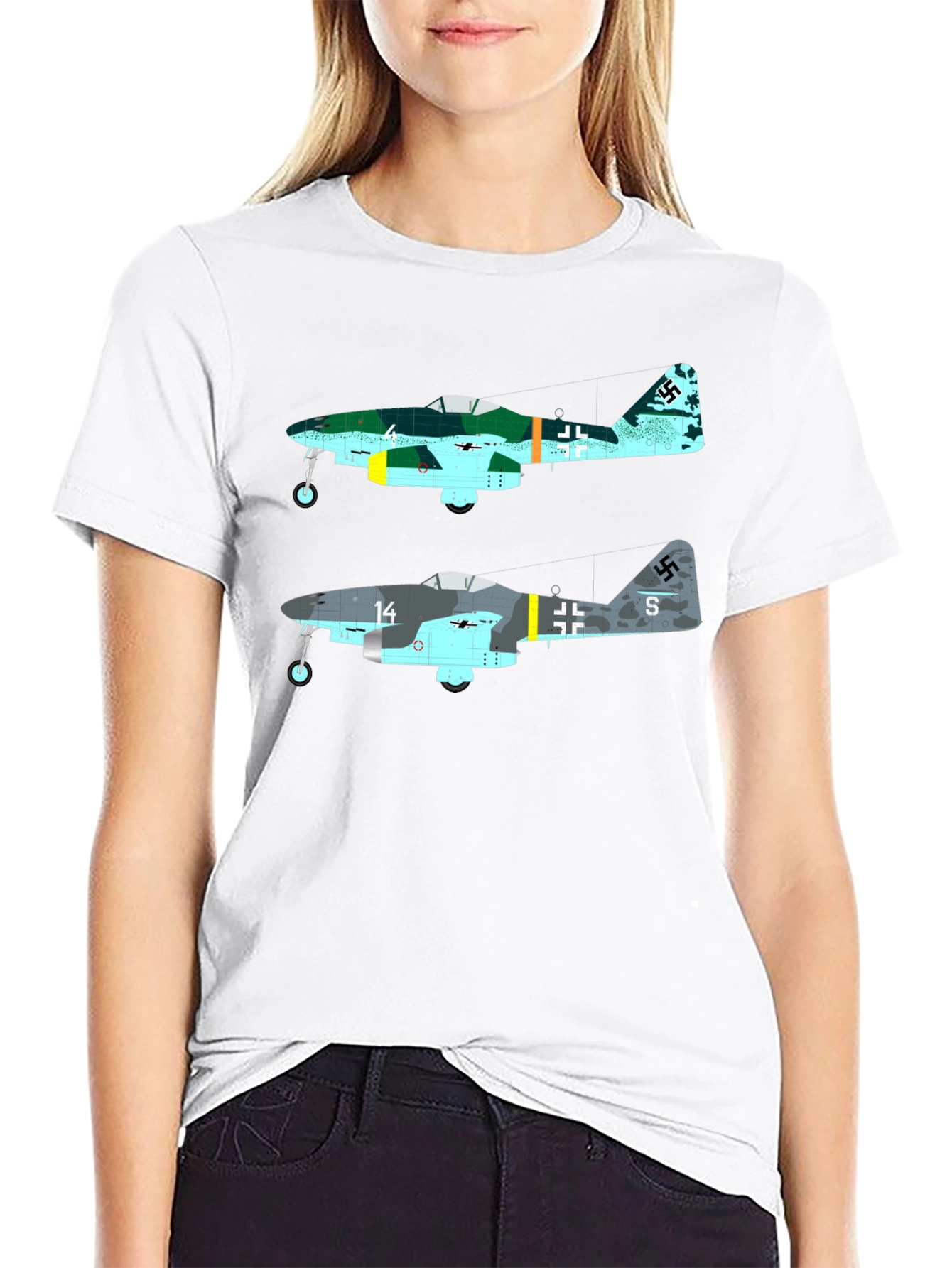 Me 262 Jet Fighter Graphic T-Shirt