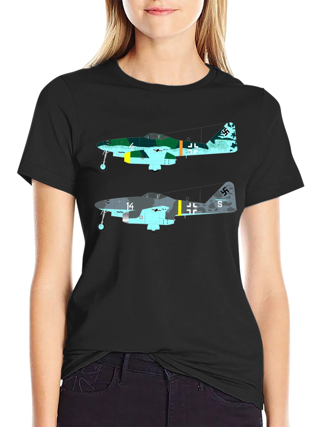 Me 262 Jet Fighter Graphic T-Shirt
