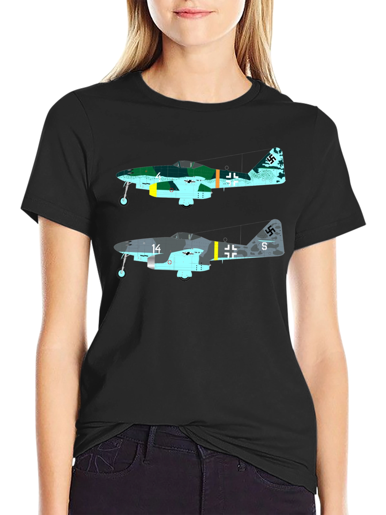 Me 262 Jet Fighter Graphic T-Shirt