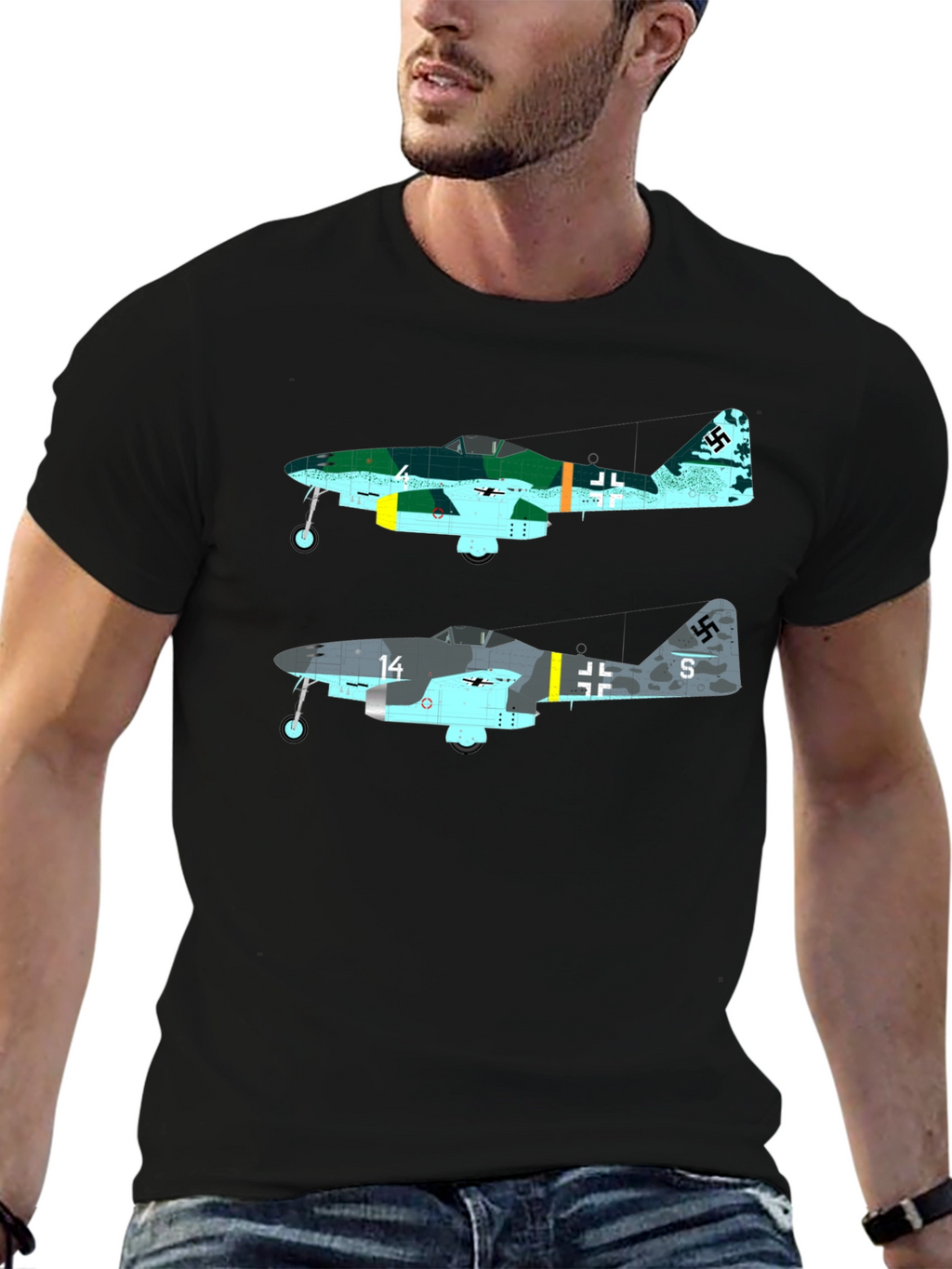 Me 262 Jet Fighter Graphic T-Shirt