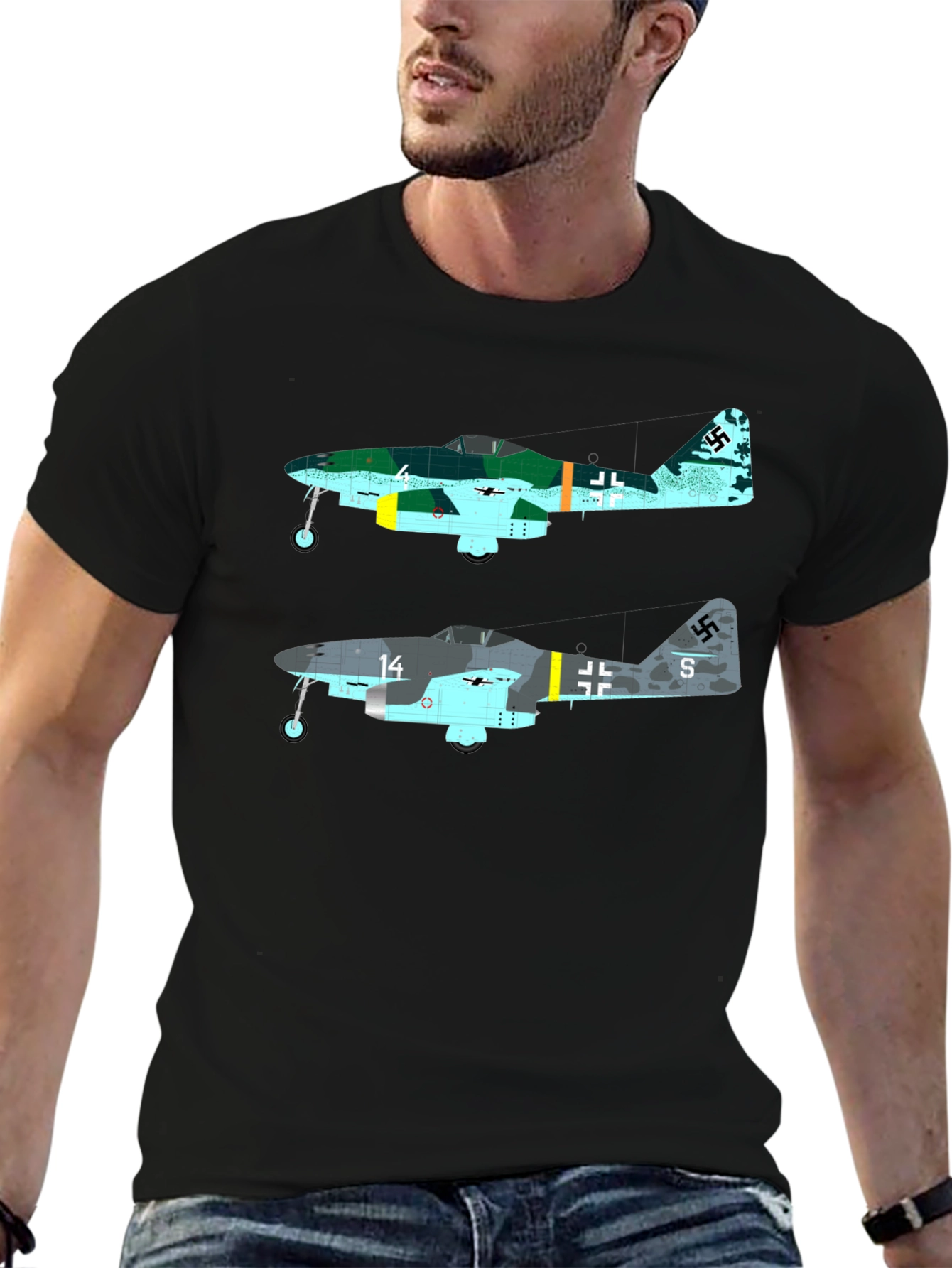 Me 262 Jet Fighter Graphic T-Shirt