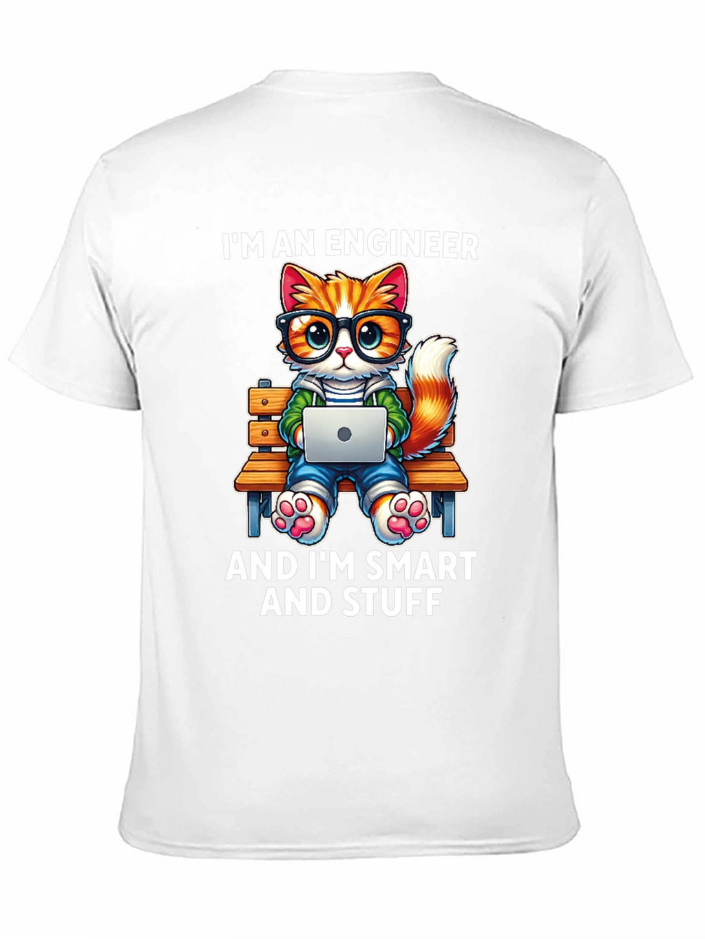 Engineer Cat T-Shirt - Smart & Stylish!