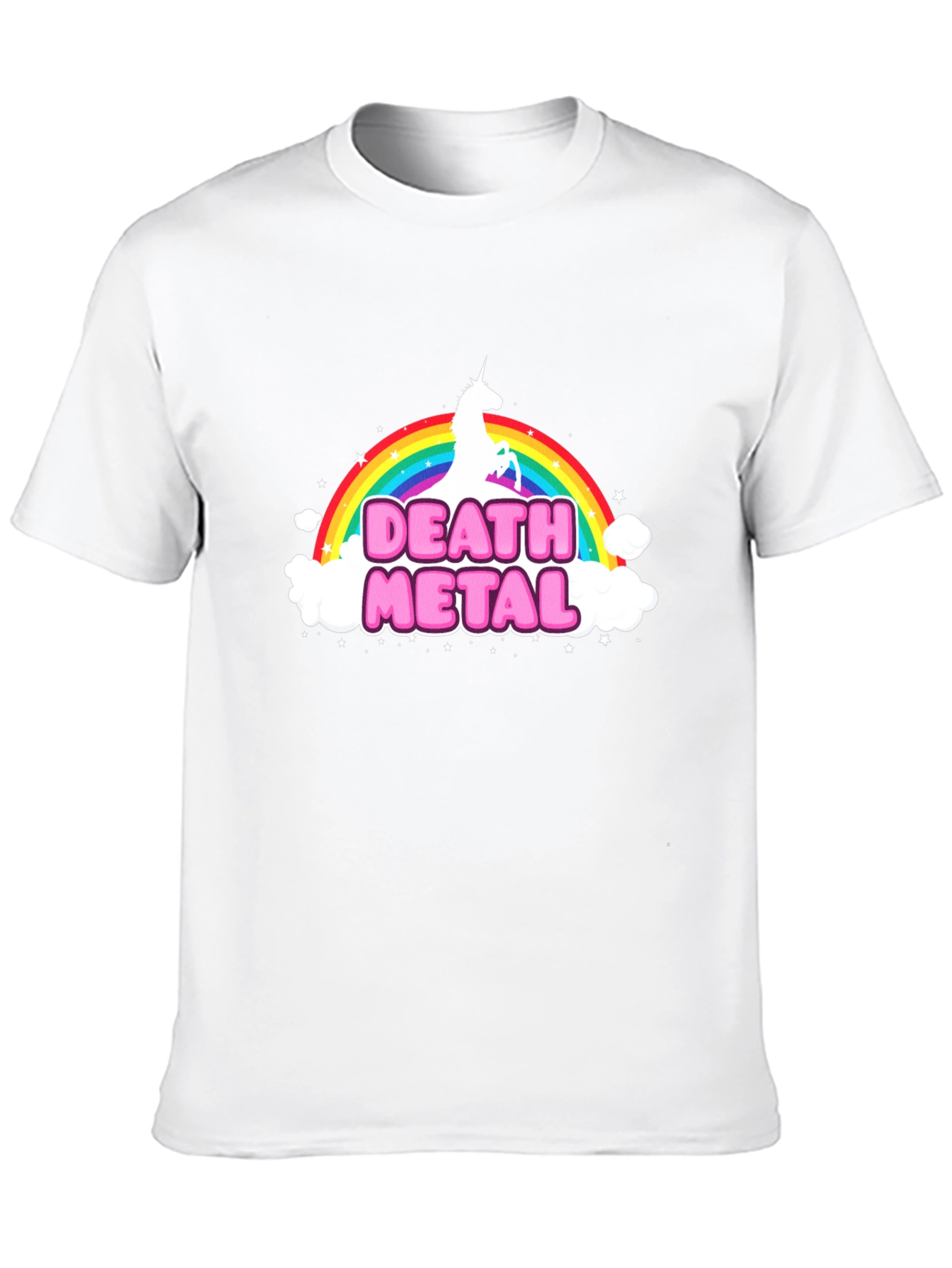 Death Metal Unicorn T-Shirt - Black Cotton Tee