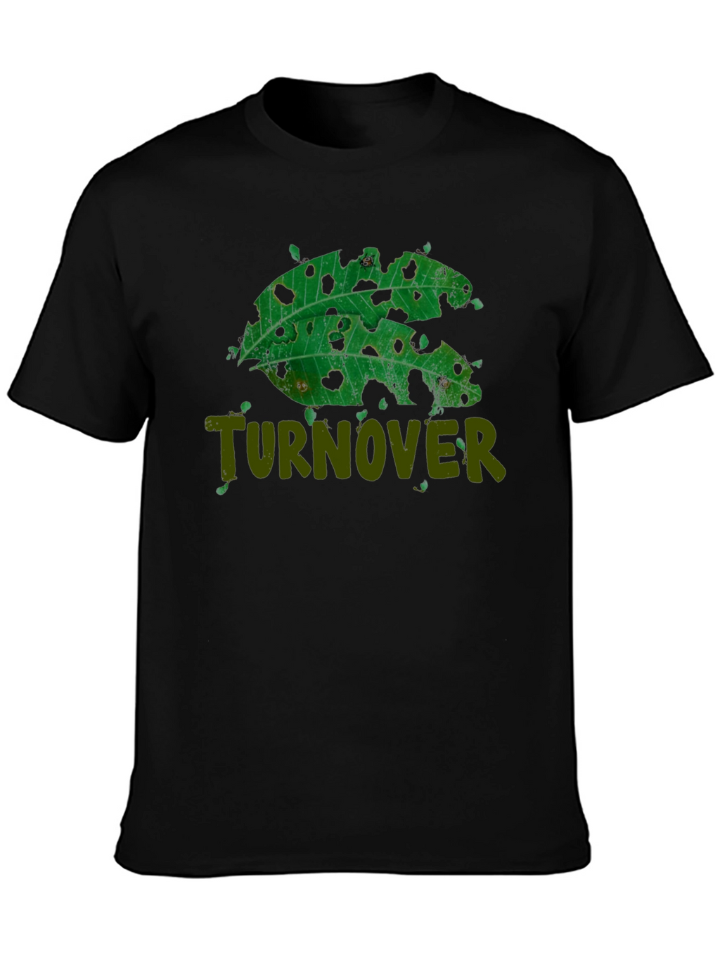 Turnover Leaf Design T-Shirt