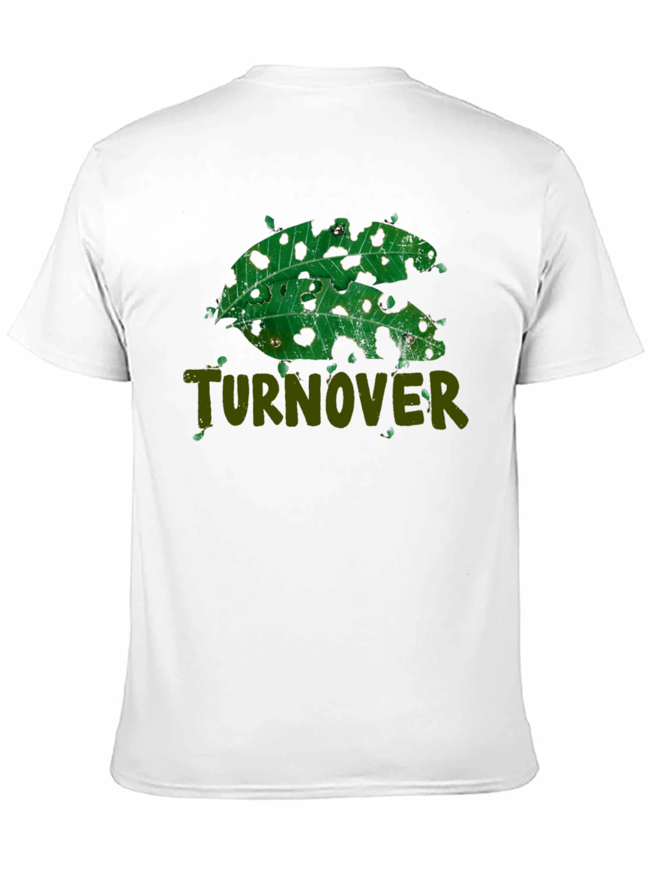 Turnover Leaf Design T-Shirt