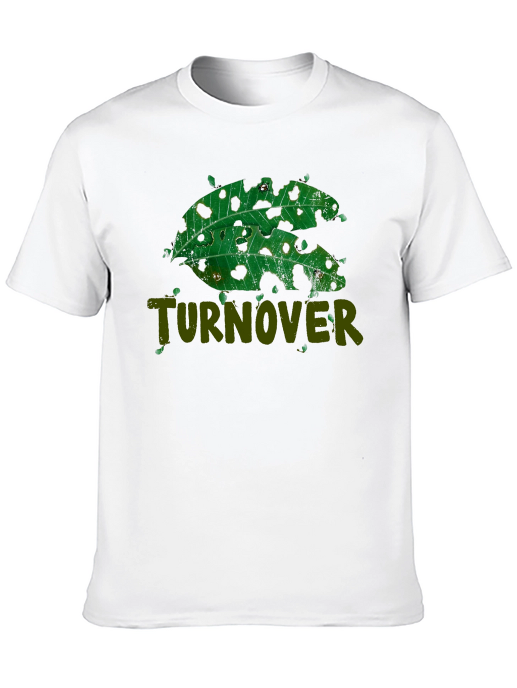 Turnover Leaf Design T-Shirt