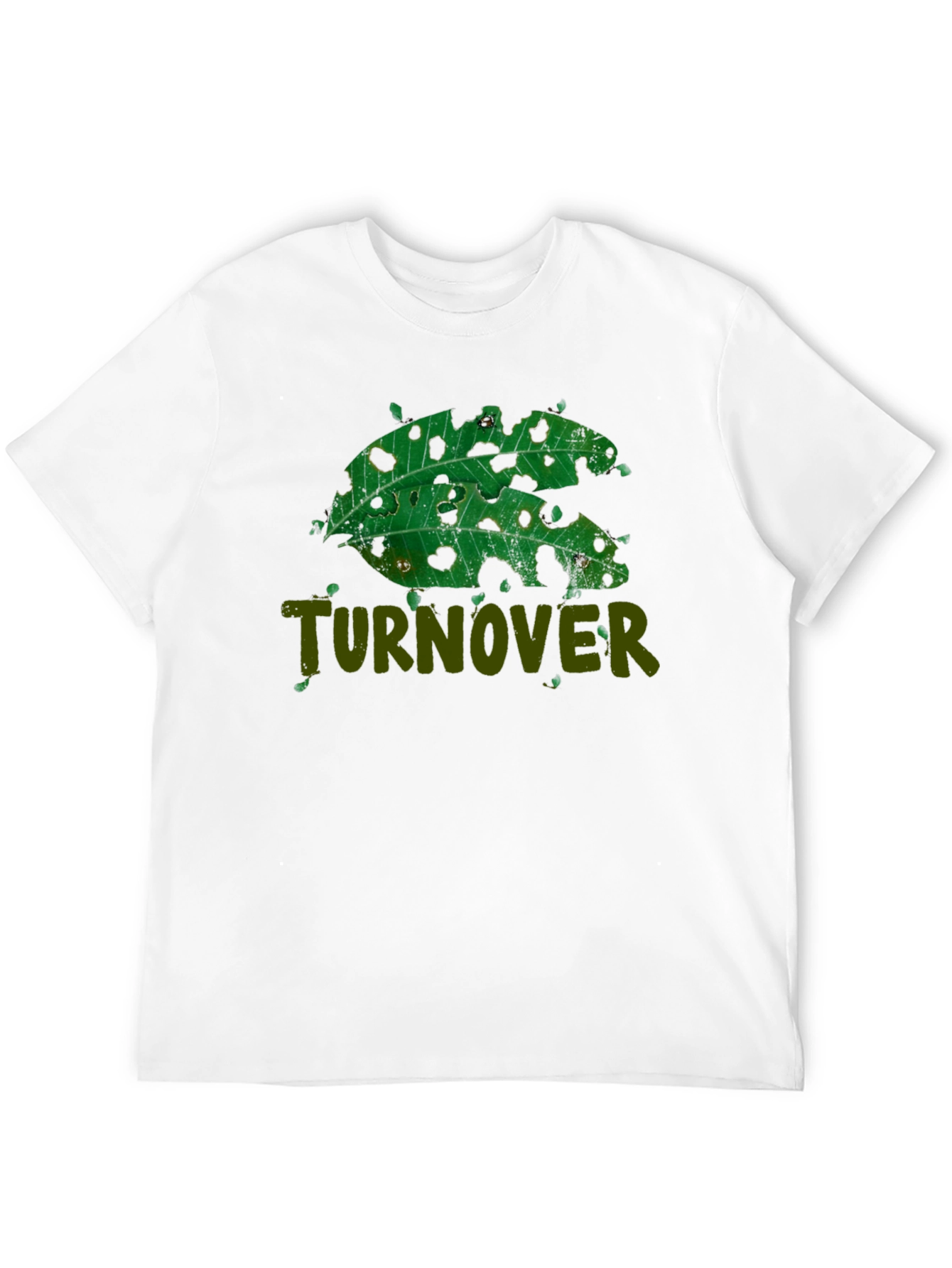 Turnover Leaf Design T-Shirt
