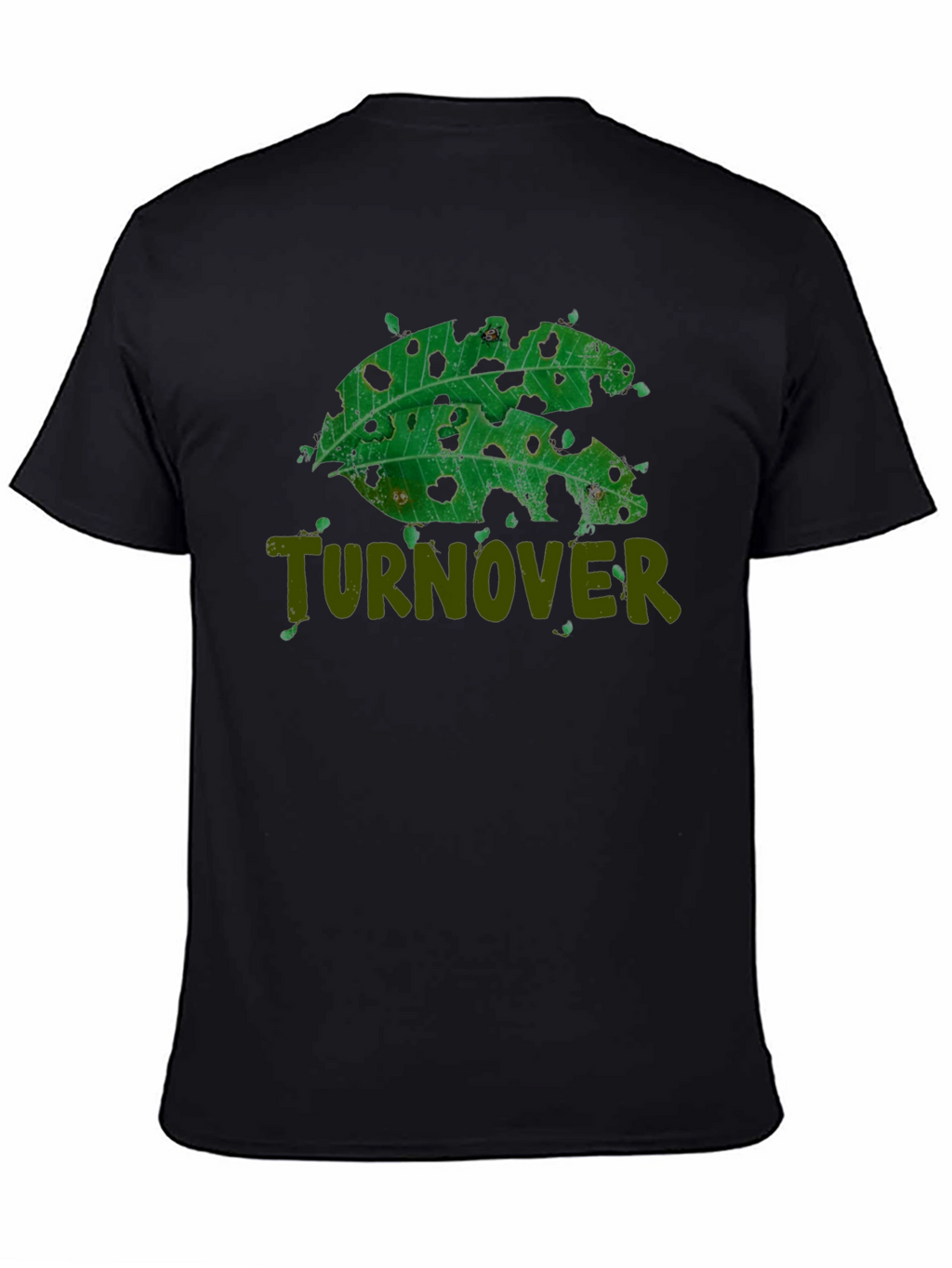 Turnover Leaf Design T-Shirt