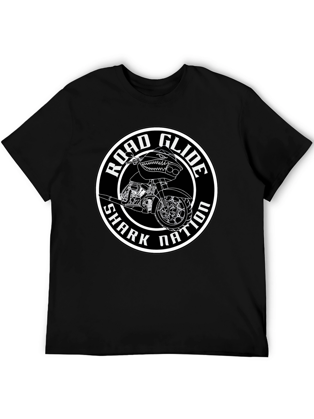 Road Glide Shark Nation Black T-Shirt