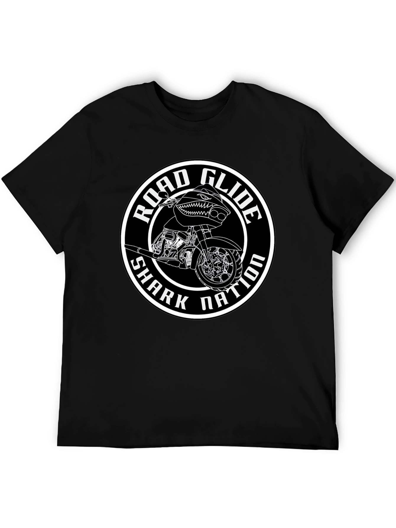 Road Glide Shark Nation Black T-Shirt