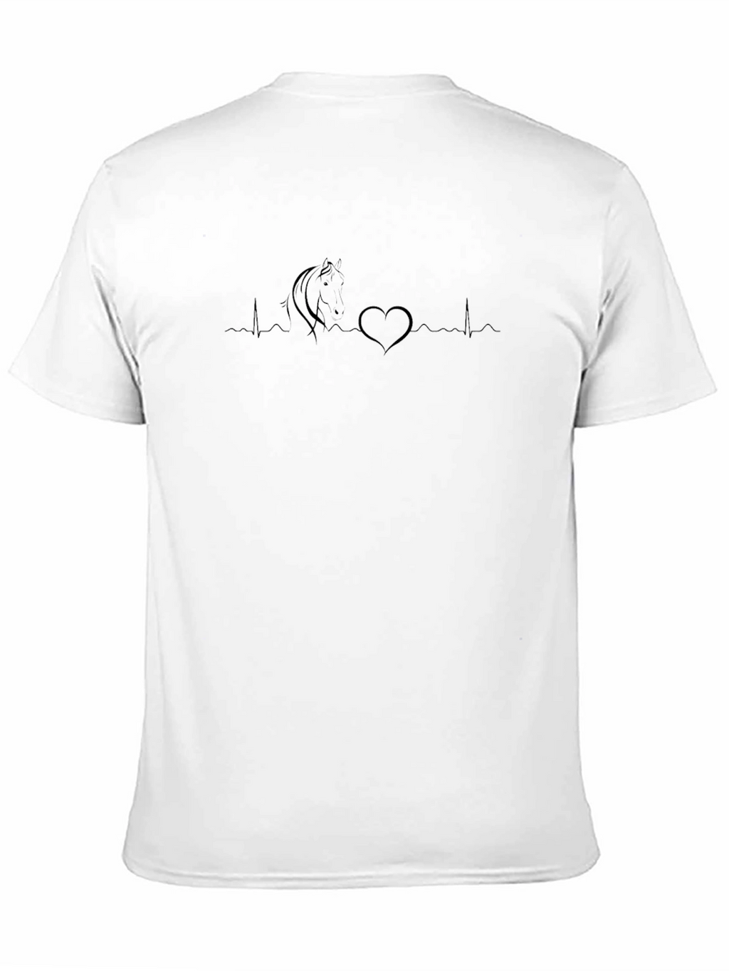 Heartbeat Horse T-Shirt - Black