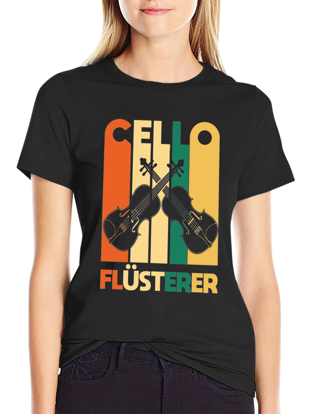 Cello Whisperer Graphic Tee - Musicians Gift