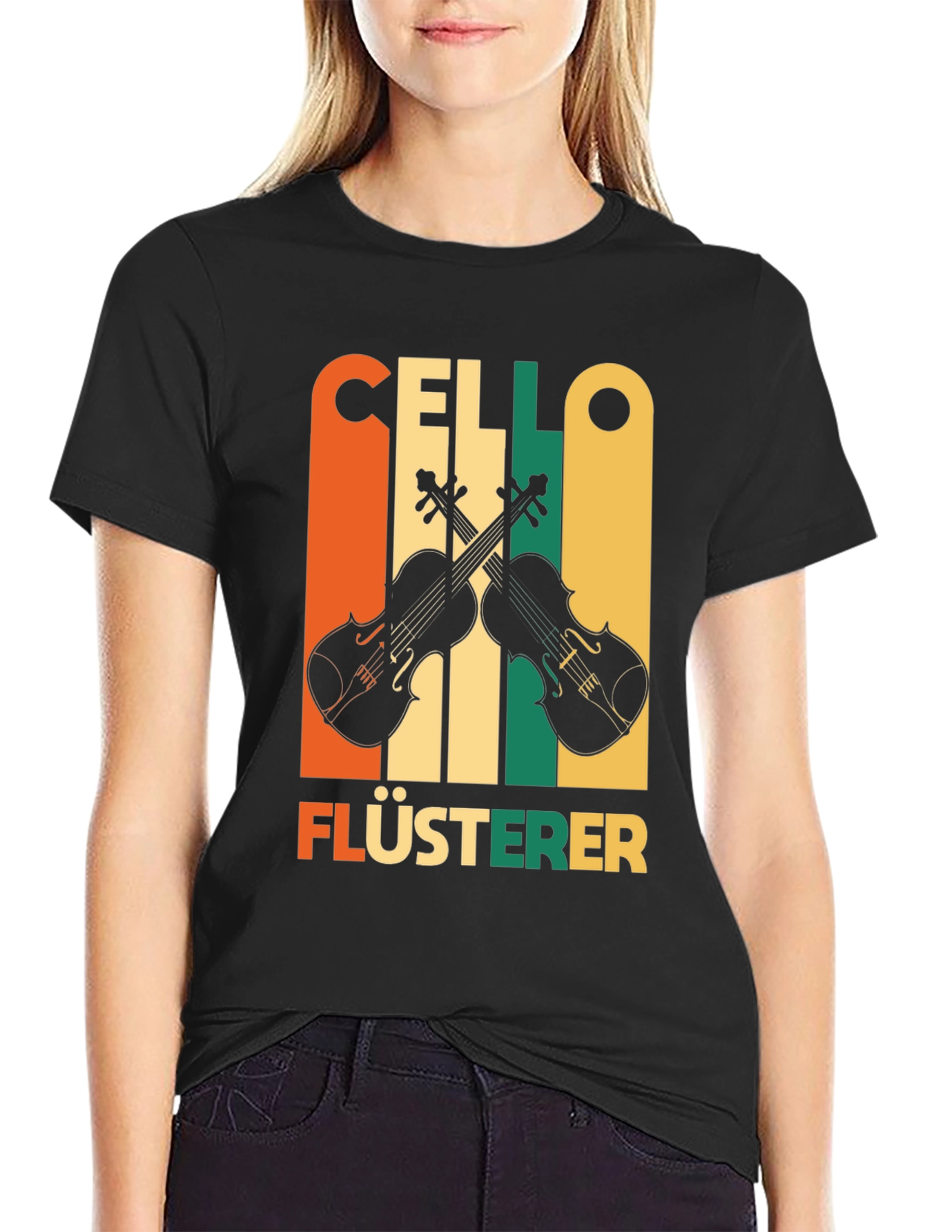Cello Whisperer Graphic Tee - Musicians Gift