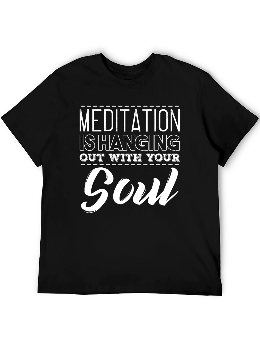 Meditation Soul Black Graphic Tee