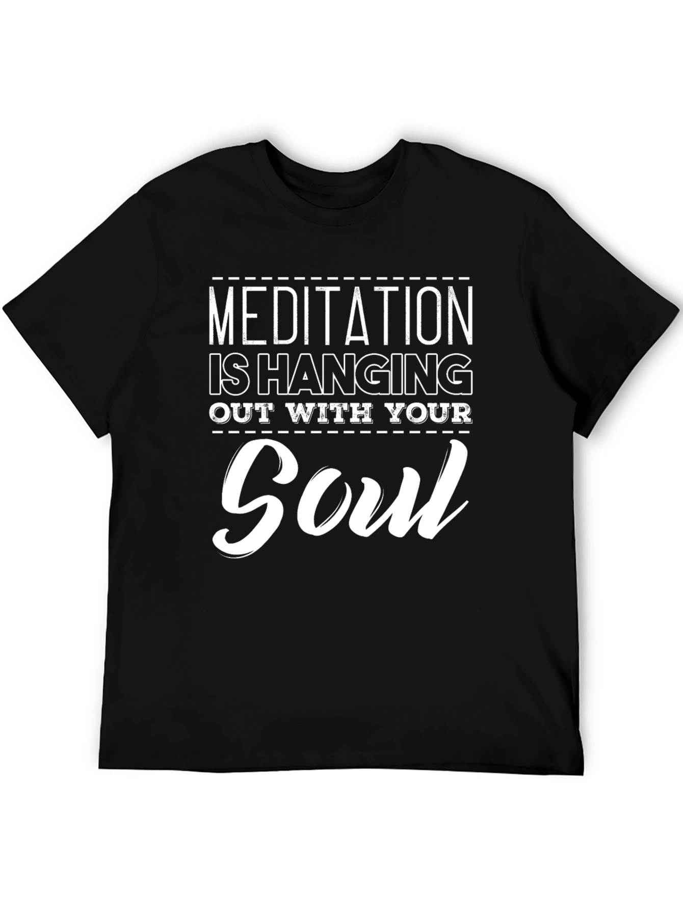 Meditation Soul Black Graphic Tee