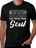 Meditation Soul Black Graphic Tee
