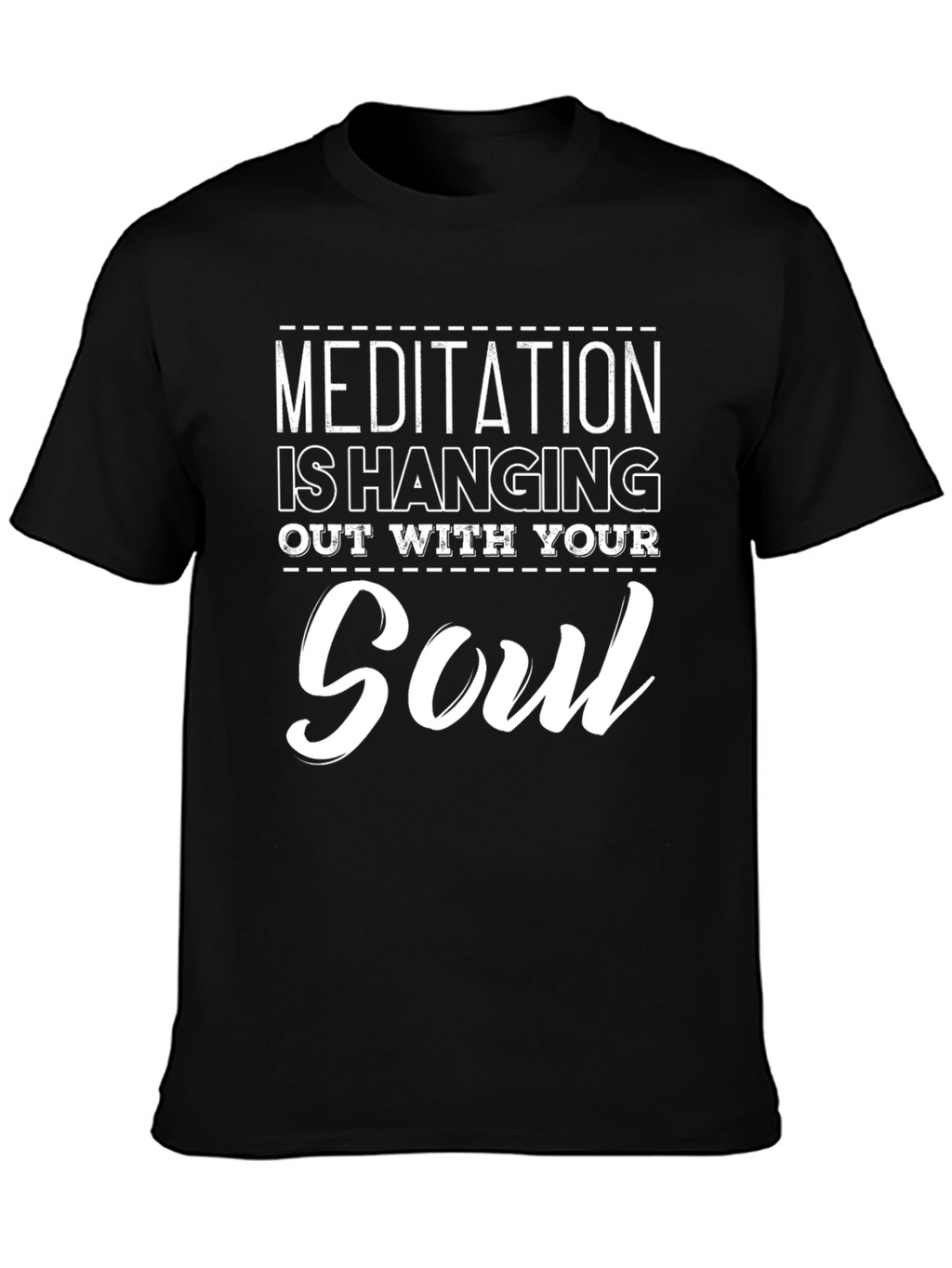 Meditation Soul Black Graphic Tee