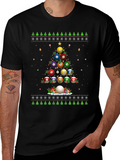 Billiard Ball Christmas Tree Holiday T-Shirt