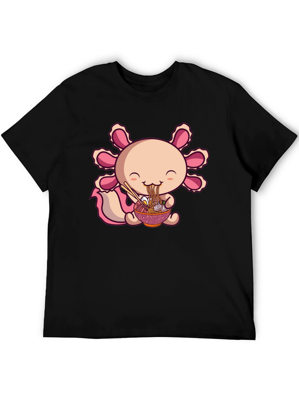 Axolotl Ramen Black T-Shirt