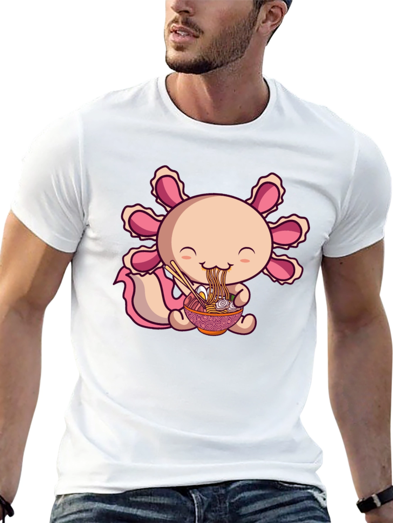 Axolotl Ramen Black T-Shirt