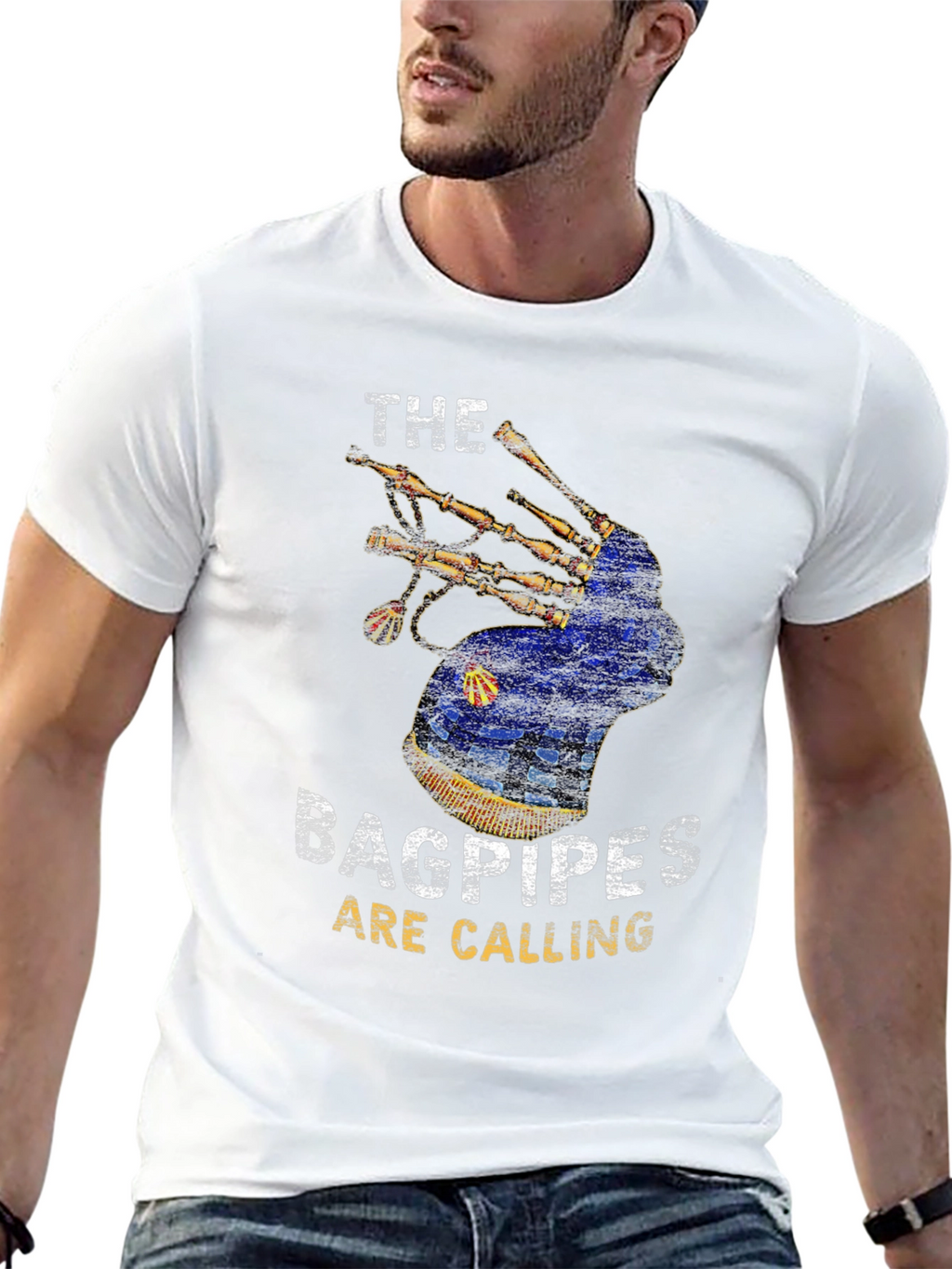 Bagpipes Are Calling Graphic T-Shirt