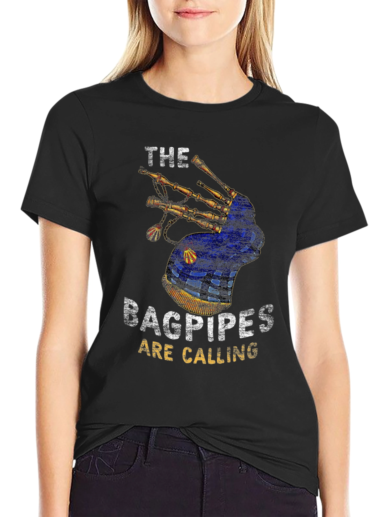 Bagpipes Are Calling Graphic T-Shirt