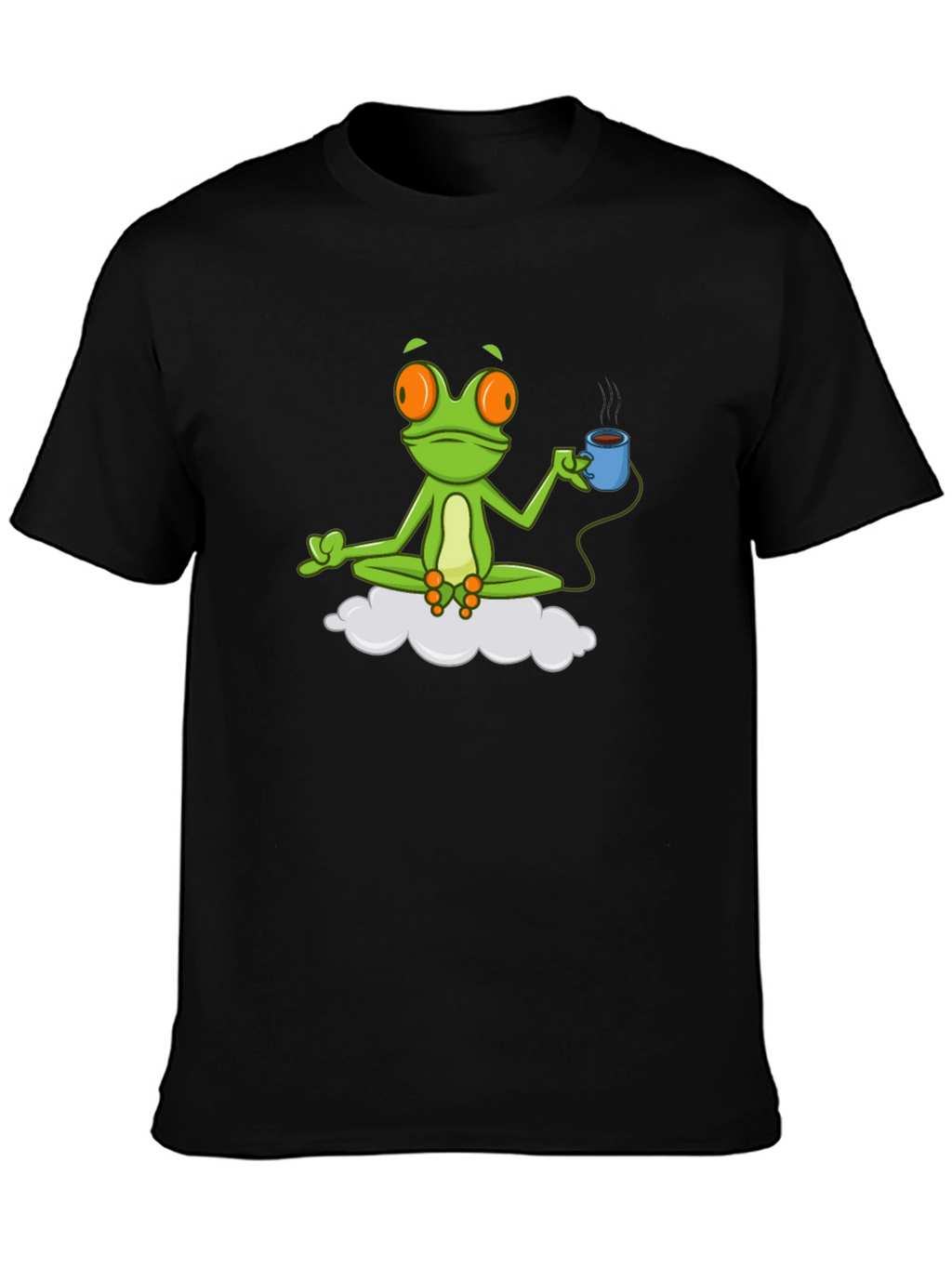 Meditating Frog Coffee Lover T-Shirt