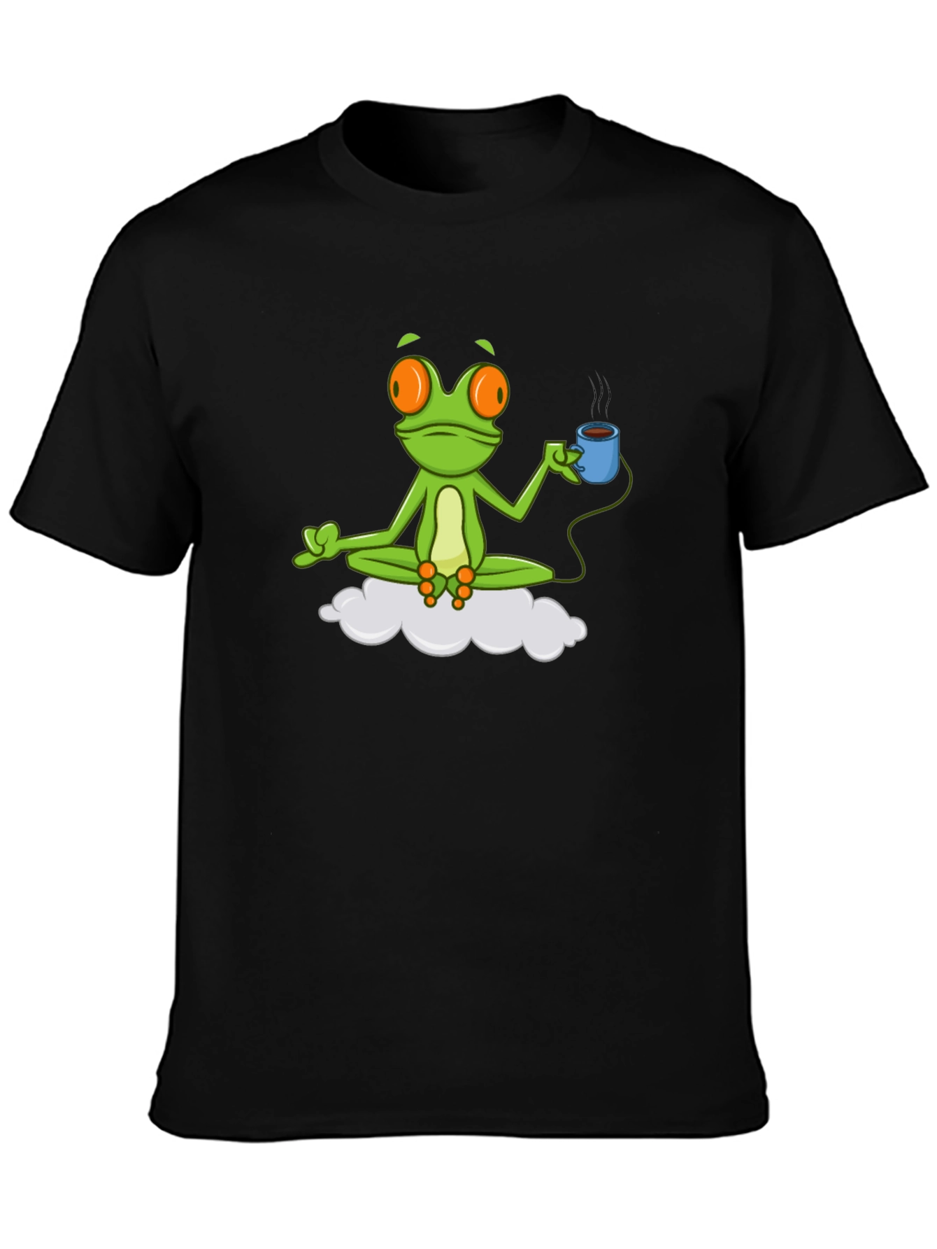 Meditating Frog Coffee Lover T-Shirt