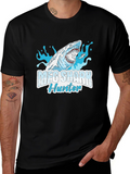 Meg Shark Hunter Graphic Tee - Cool Shark Design