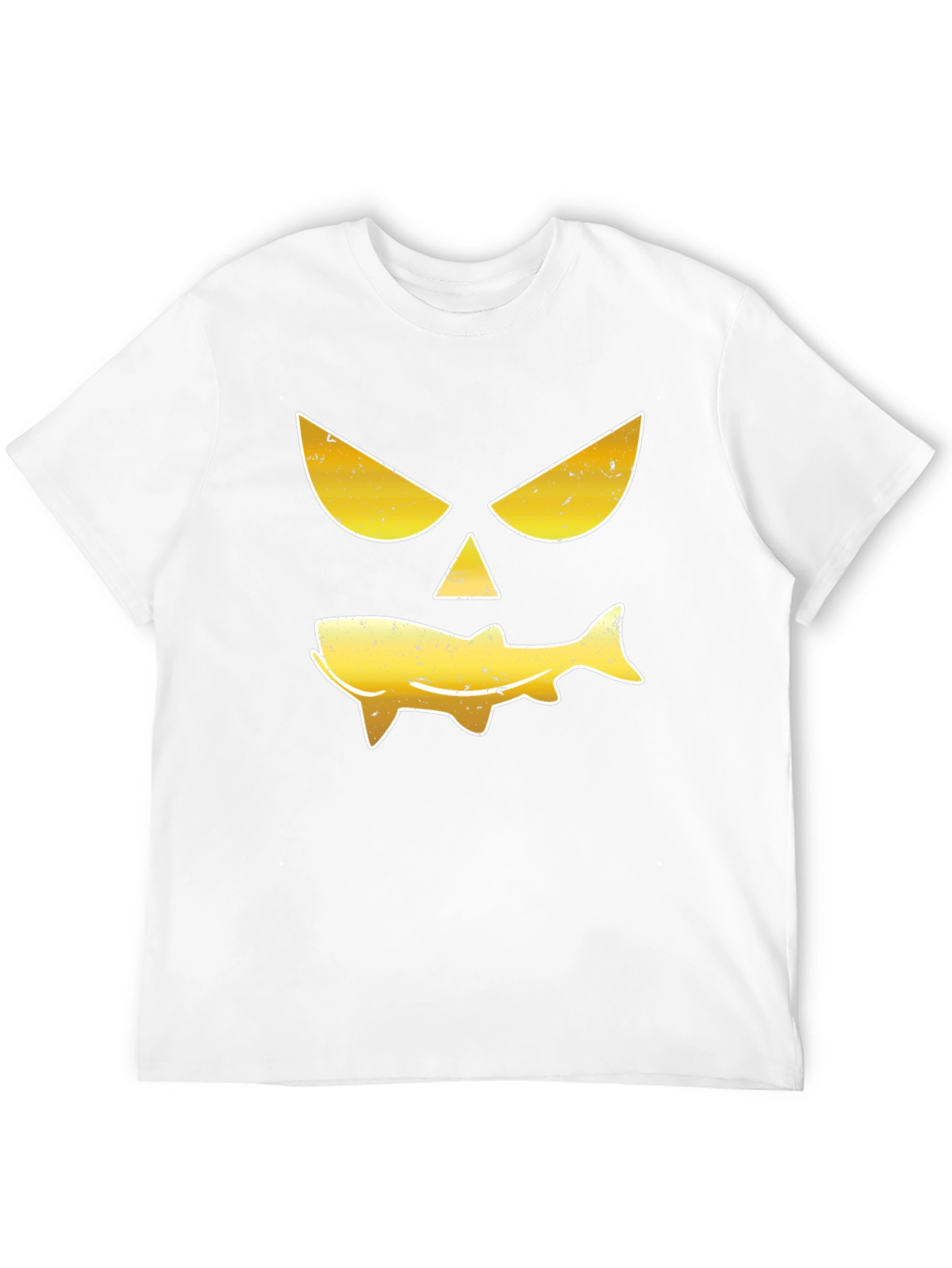 Funny Fish Face Black T-Shirt