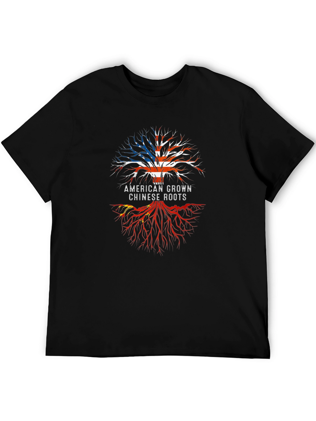 American Grown Chinese Roots Graphic Tee