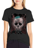 Edgy Skull Graphic Tee - Punk Rock Style