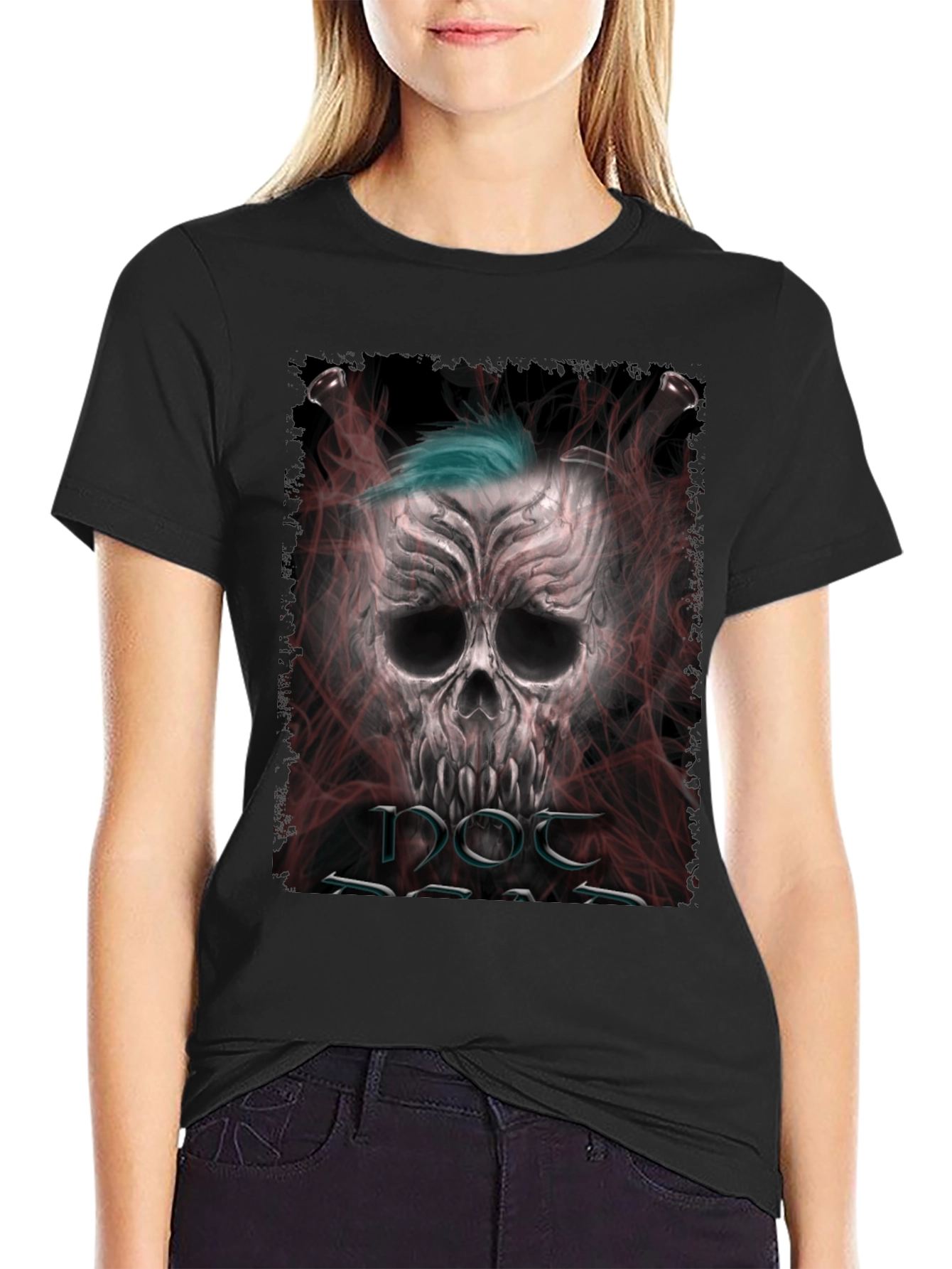 Edgy Skull Graphic Tee - Punk Rock Style