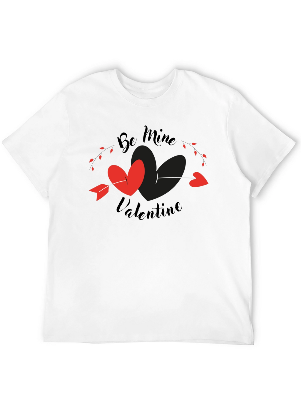 Be Mine Valentine T-Shirt - Heart Arrow Design