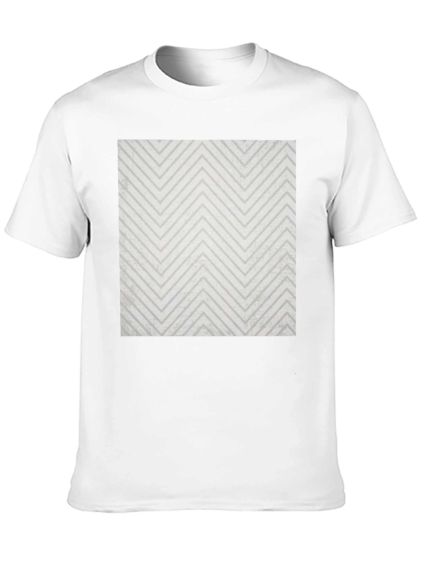 Modern Zig Zag Tee - Black Casual Style
