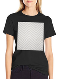 Modern Zig Zag Tee - Black Casual Style