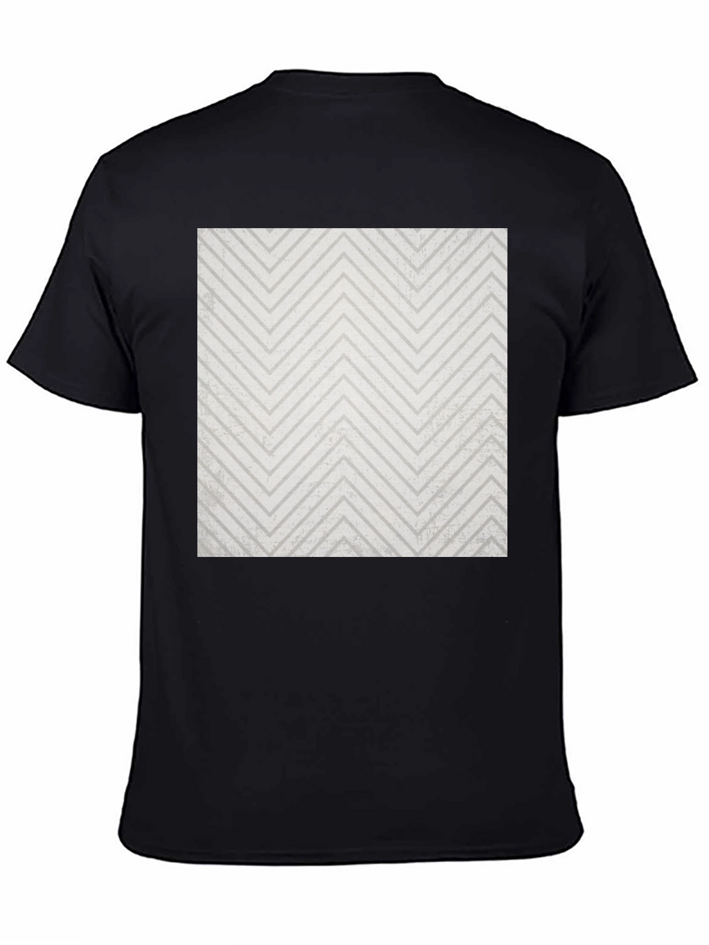 Modern Zig Zag Tee - Black Casual Style