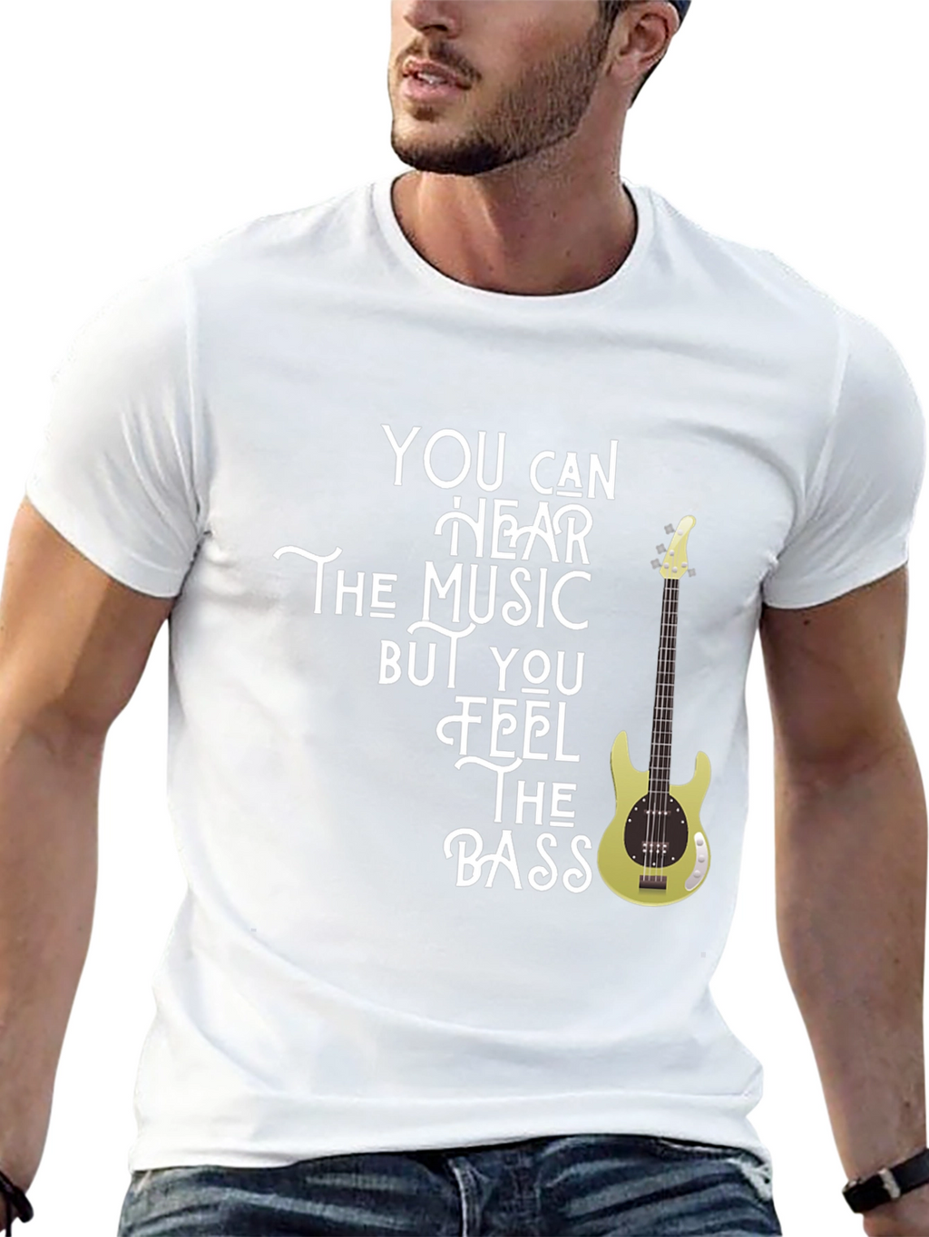 Feel The Bass - Music Graphic T-Shirt