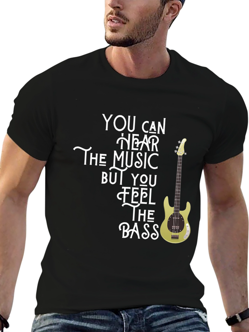 Feel The Bass - Music Graphic T-Shirt
