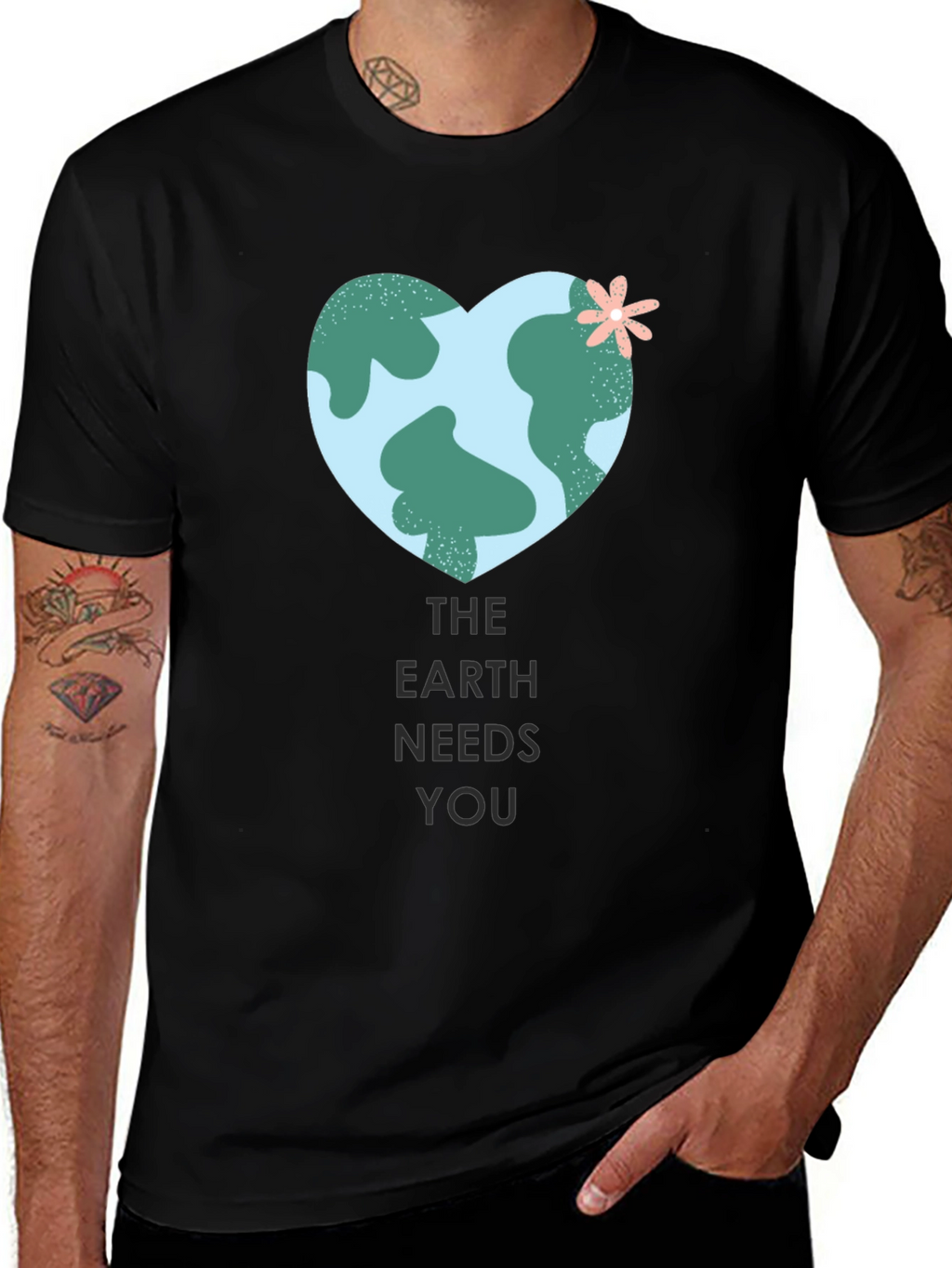 Earth Needs You Graphic Tee - Eco-Friendly Shirt