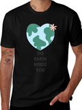Earth Needs You Graphic Tee - Eco-Friendly Shirt