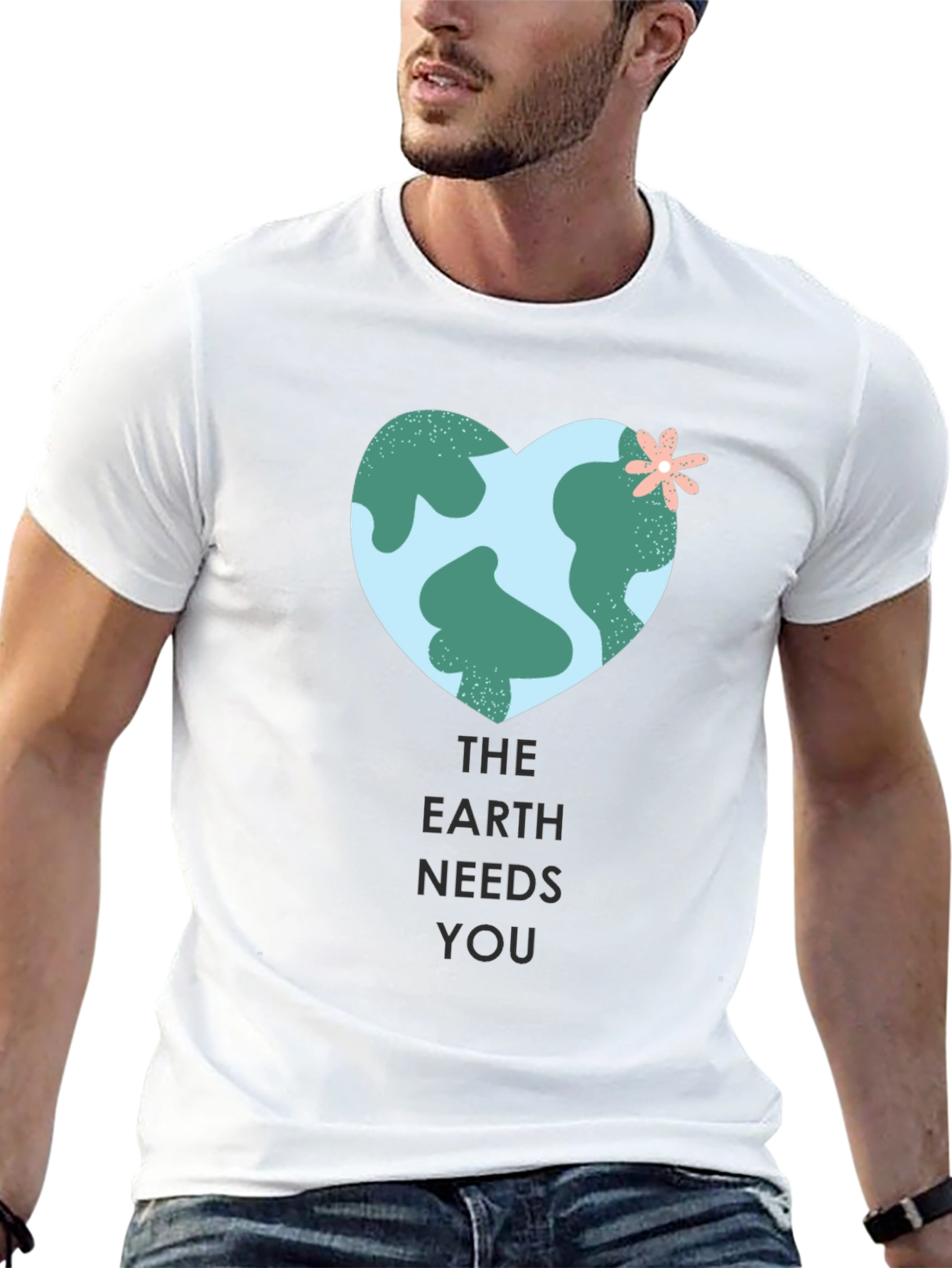 Earth Needs You Graphic Tee - Eco-Friendly Shirt