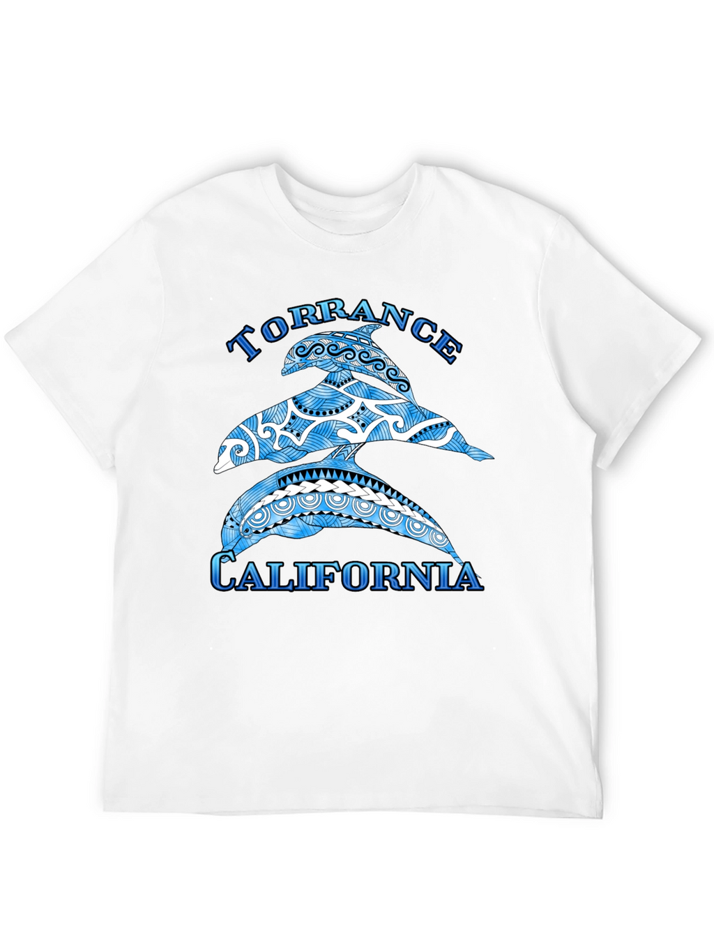 Torrance California Dolphin Black T-Shirt