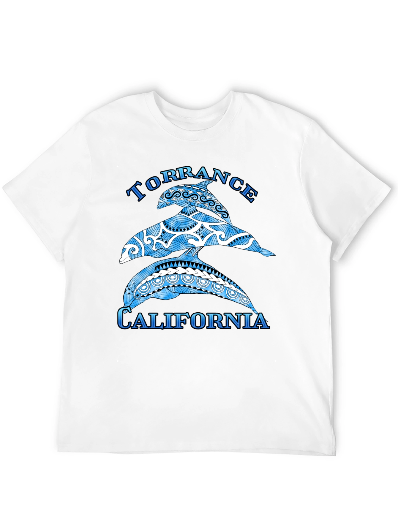 Torrance California Dolphin Black T-Shirt