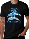 Torrance California Dolphin Black T-Shirt