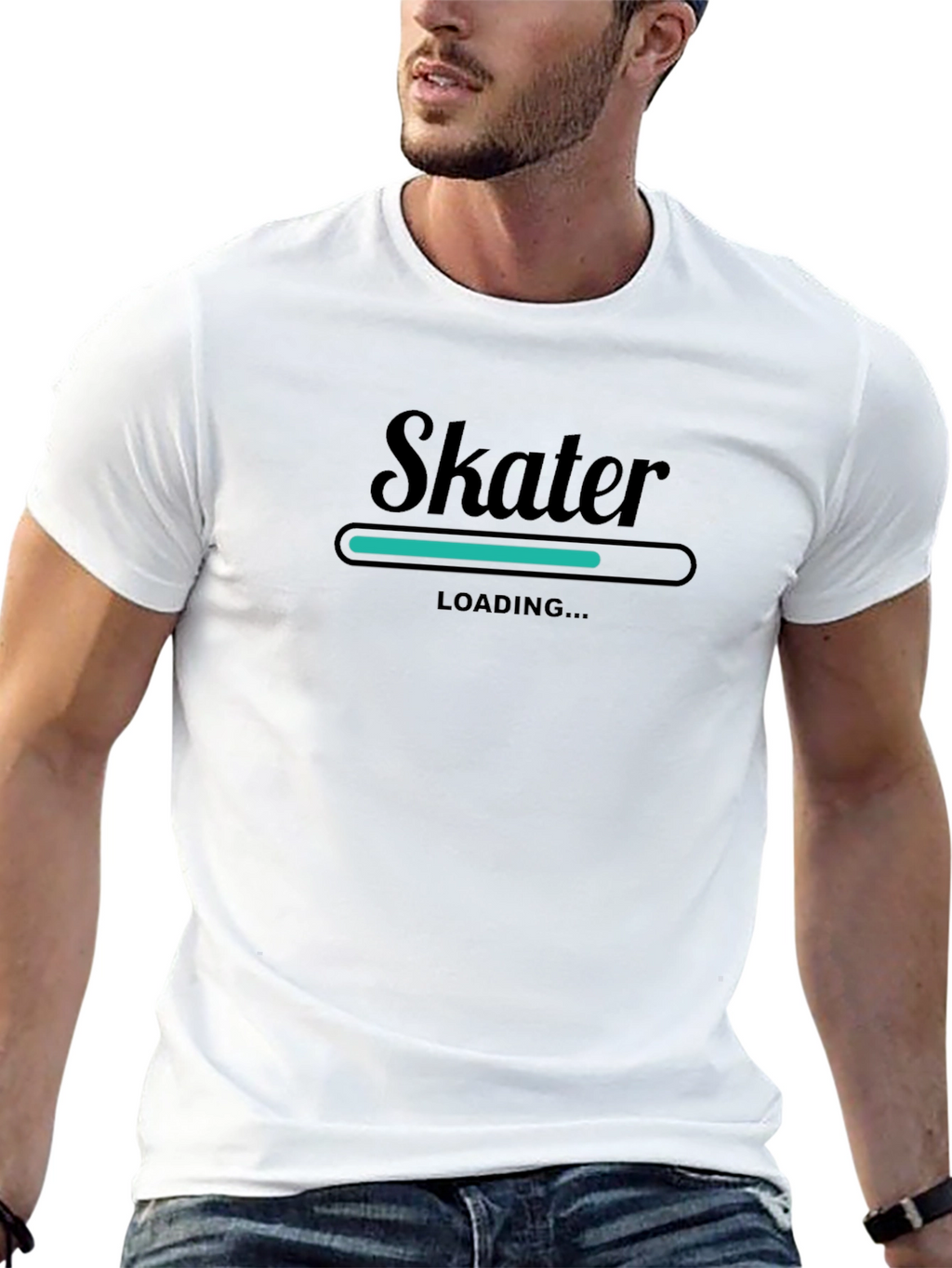 Skater Loading T-Shirt - Cool Graphic Tee