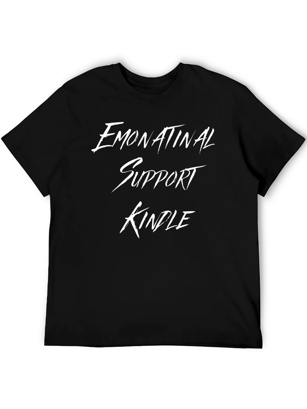 Emotional Support Kindle Black T-Shirt