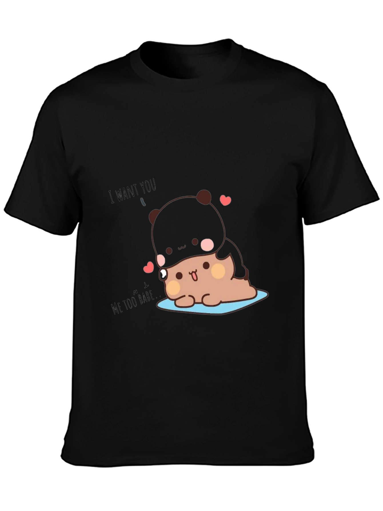 Cute Cartoon Panda T-Shirt - I Want You!