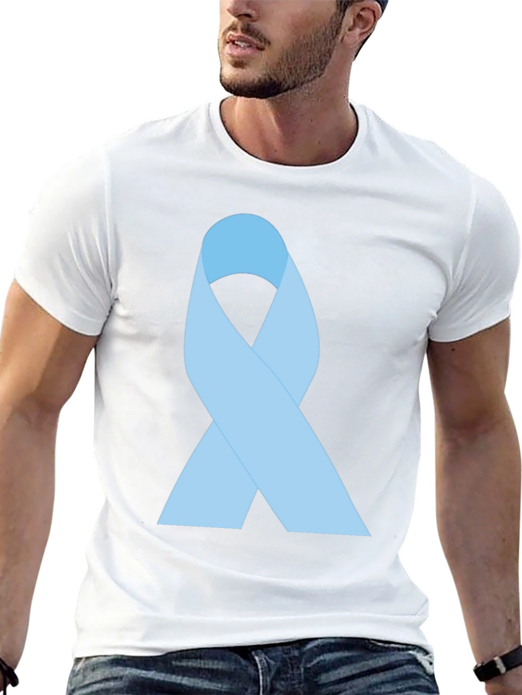 Awareness Ribbon Graphic Tee - Black