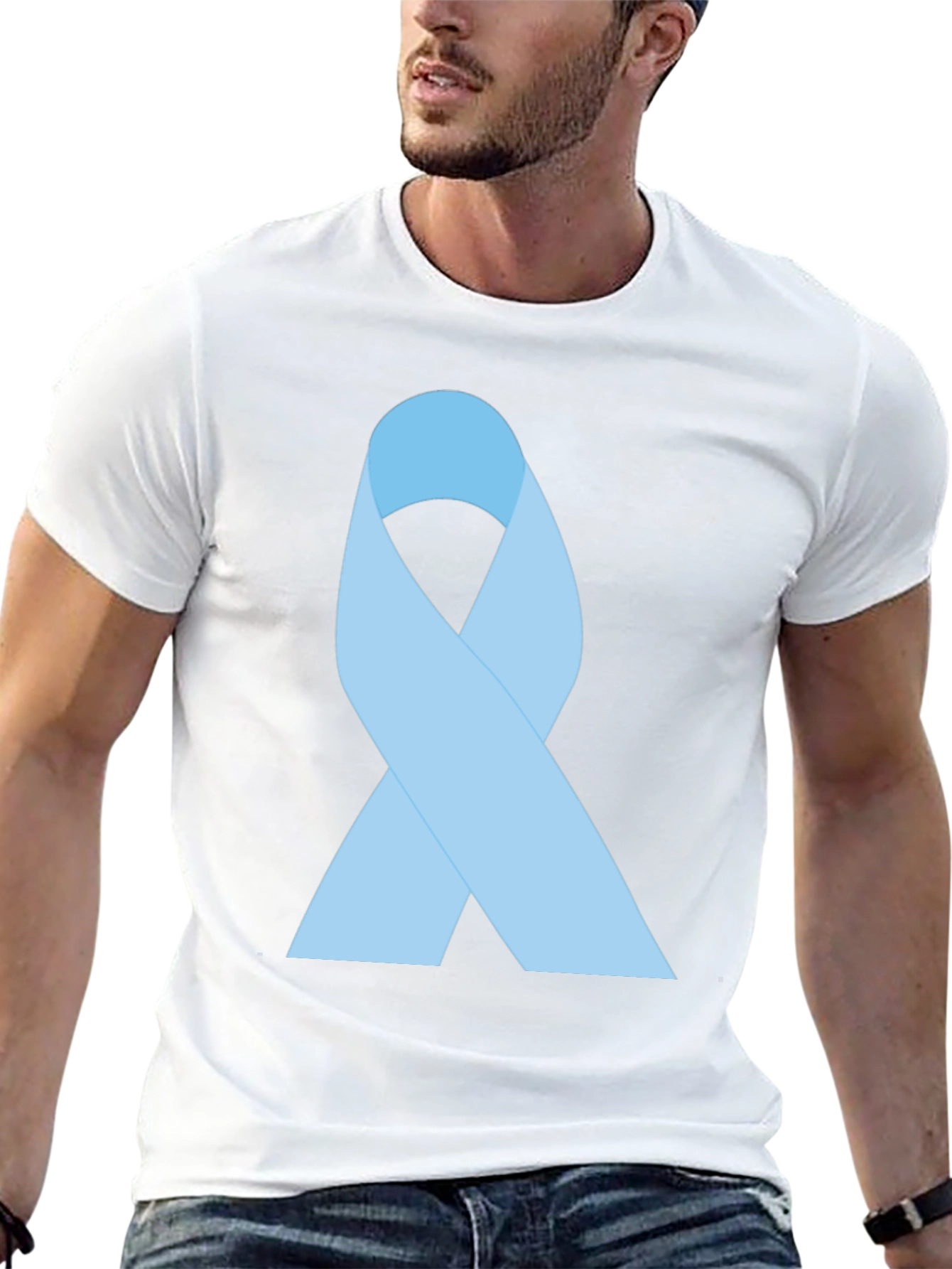 Awareness Ribbon Graphic Tee - Black